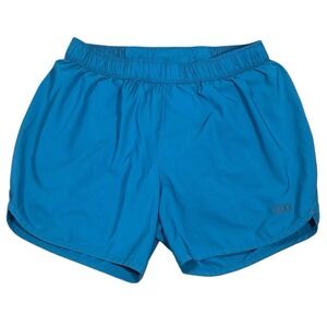 SAXX HighTail 2N1 Running Shorts Men's M 5" Inseam Blue Ballpark Pouch LIned